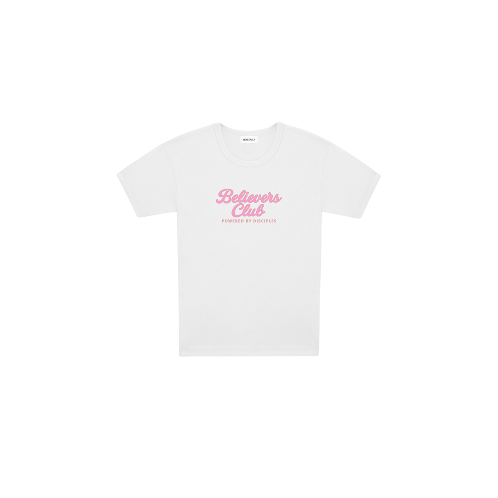 Womens Believers Club Baby Rib Tee