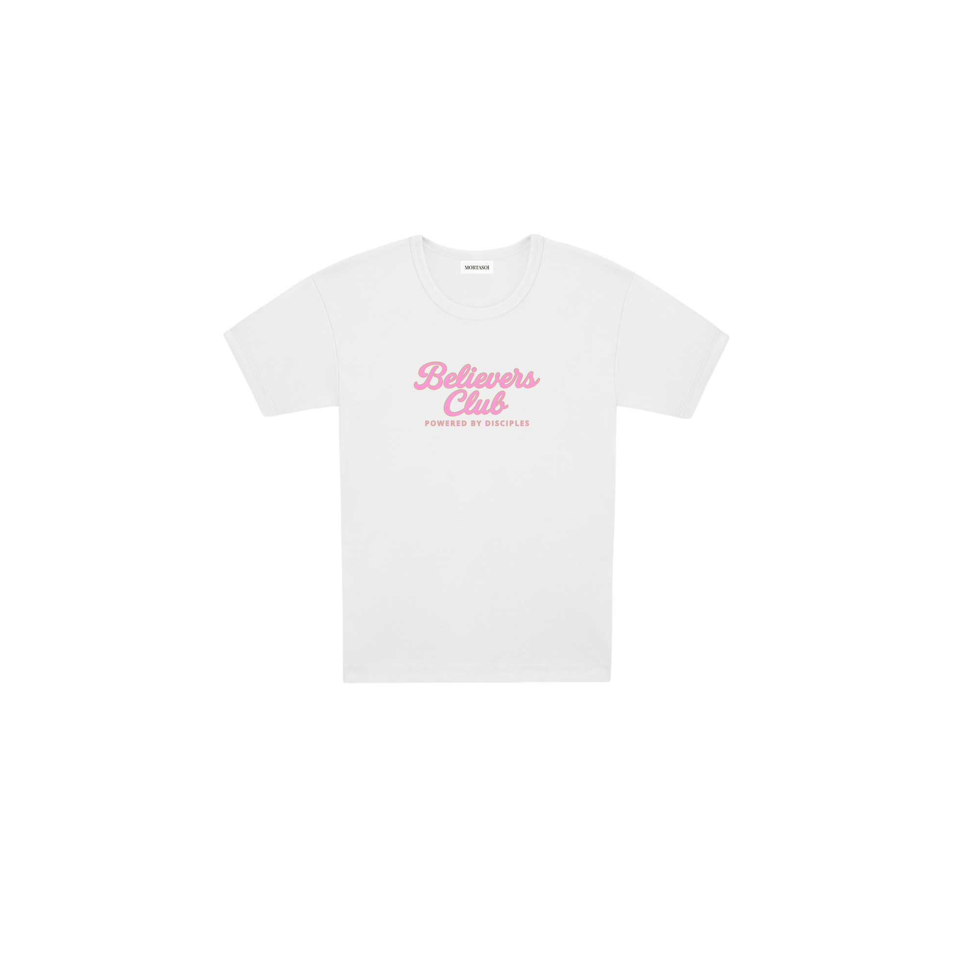 Womens Believers Club Baby Rib Tee