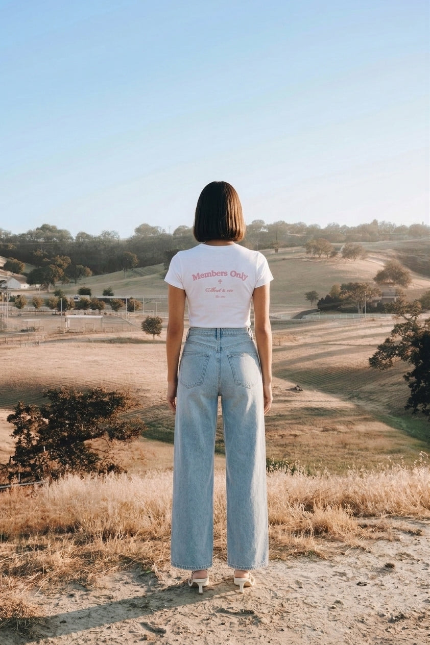 Womens Believers Club Baby Rib Tee