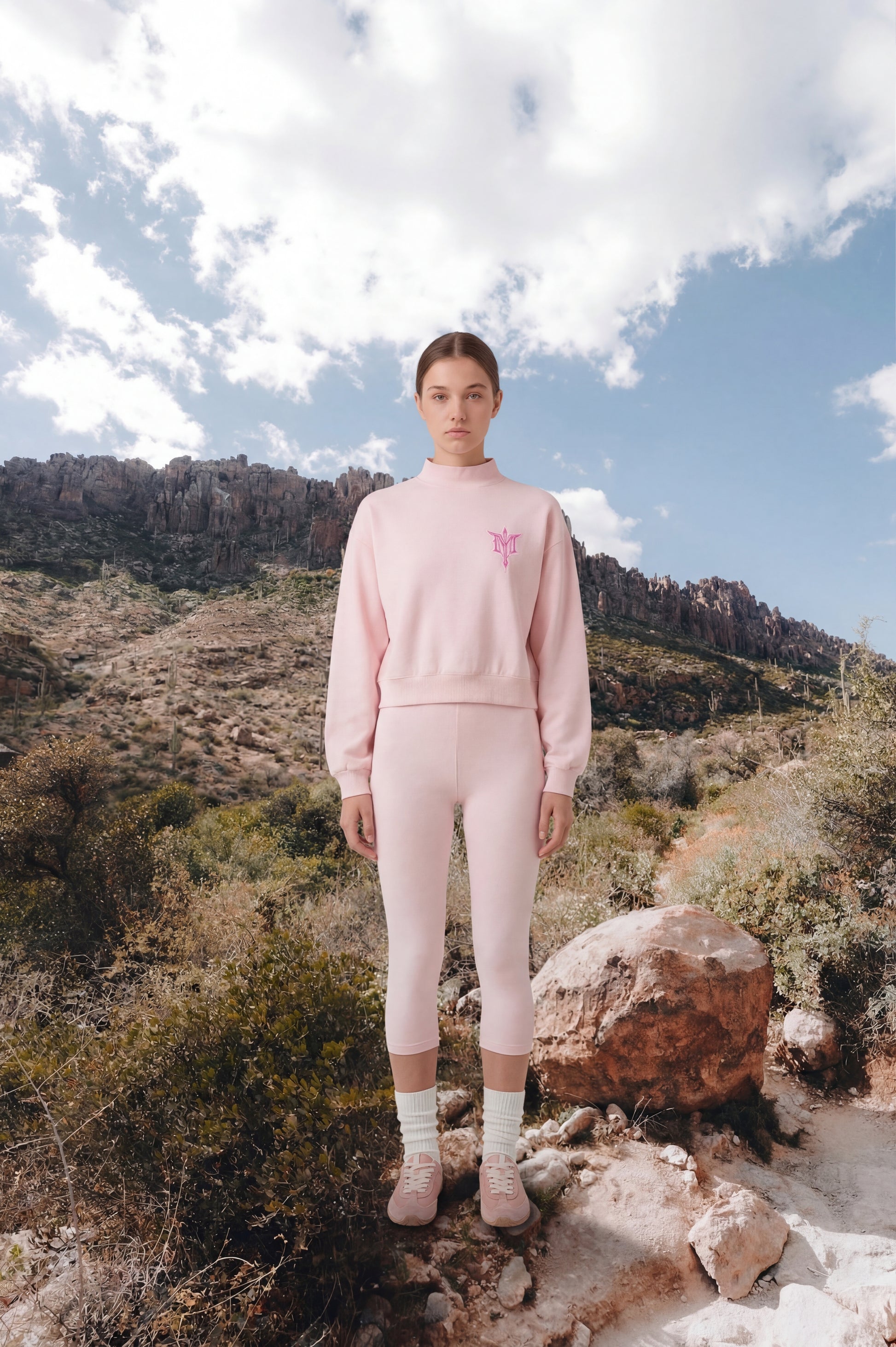 Womens Cropped Mock Neck Sweater