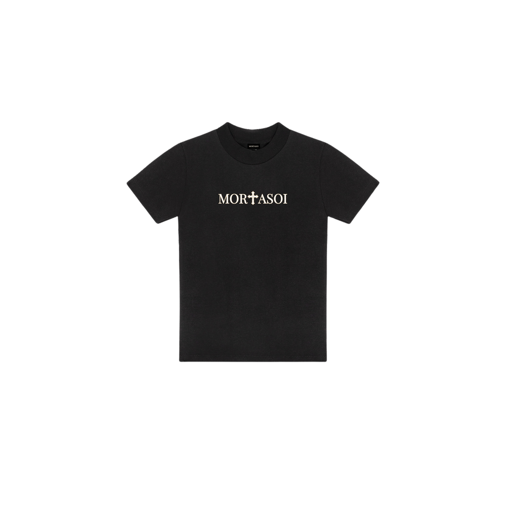 Womens Ribbed Mock Neck Tee